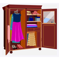 der Kleiderschrank