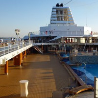das Schiffsdeck