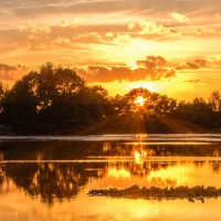 der Sonnenuntergang